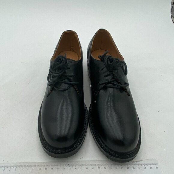 Men Leather Classic Lace up Flat Oxford Low Heel Round Toe Casual Dress Pump main image 5